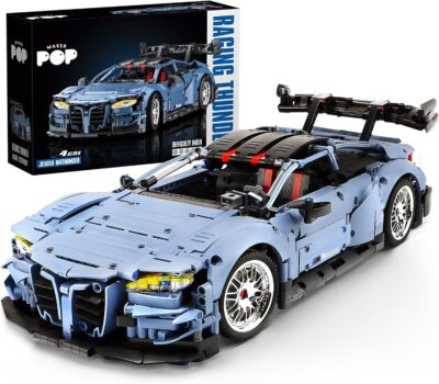 2280Pcs Remote Control Moter Power M4 Super Sports Car Bricks  Toys