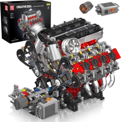 Mould King 10130 The F488 Supercar V8 Engine Building Block
