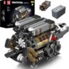 Mould King 10131  The Motorized BGT Supercar With W16 Engine Building Block