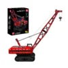 MOULD KING 15070 with 1292 Pieces - Motor Red Crawler Crane