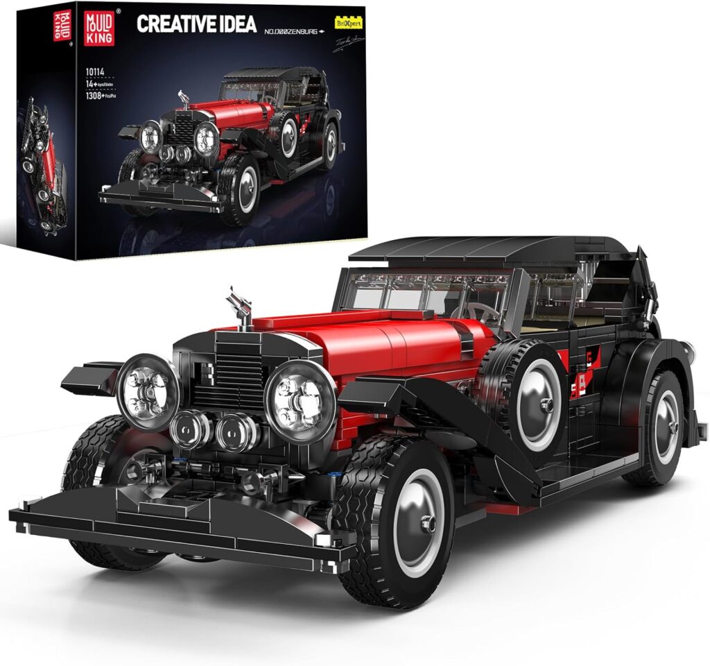 Mould King 10114 The T50 Vintage Car Set Assembly Classic Car Brick Toys