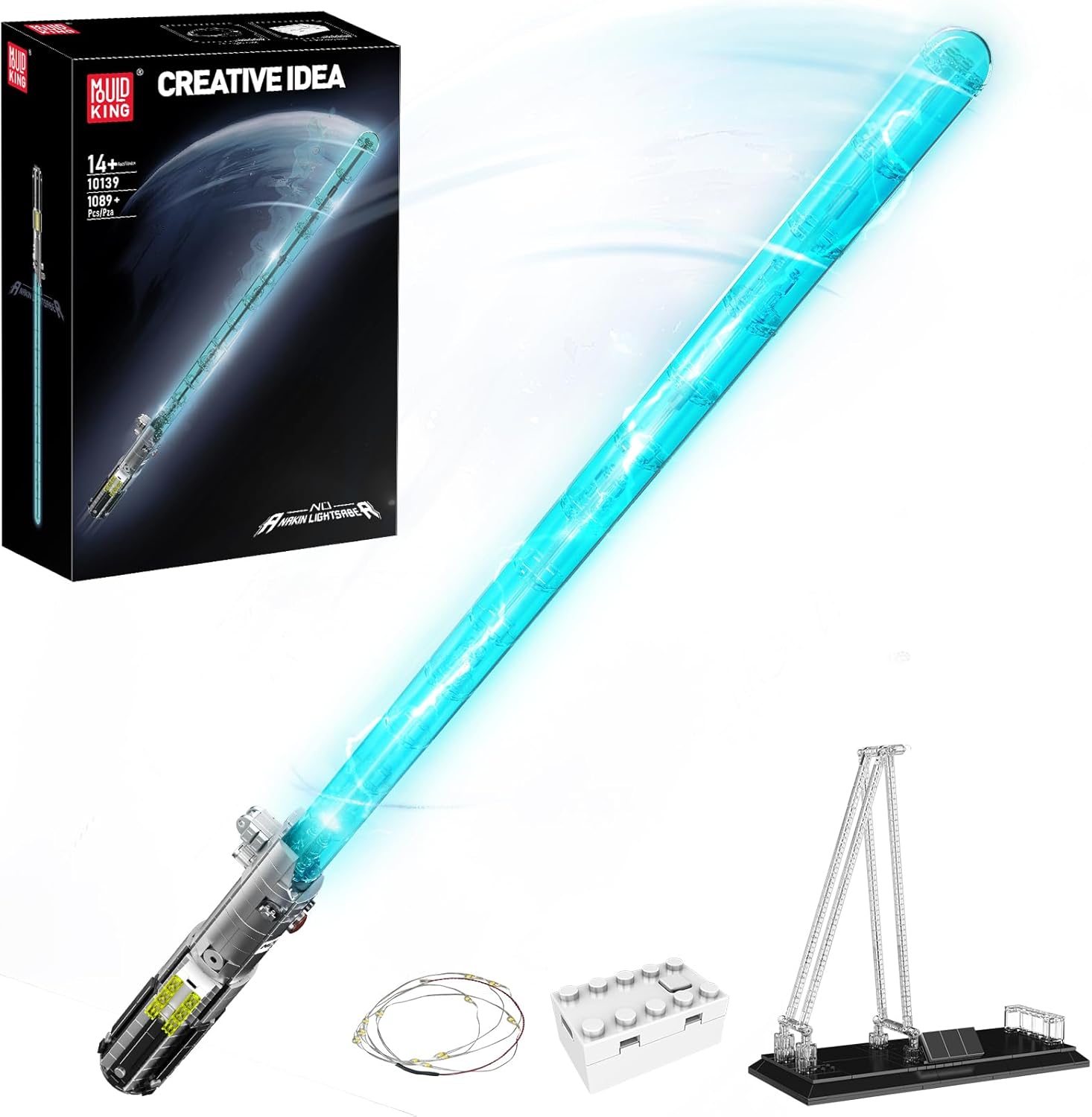 Mould King 10139 The Lightsaber With Led Parts Building Block