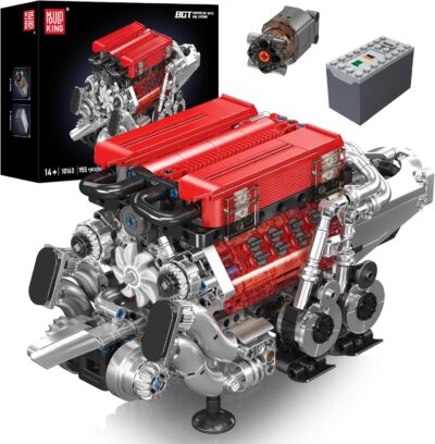 Mould King 10163  The Motorized BGT Supercar With W16 Engine Building Block