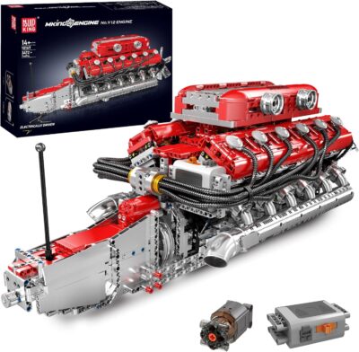 Mould King 10169 The Speed Car V12 Engine Building Block