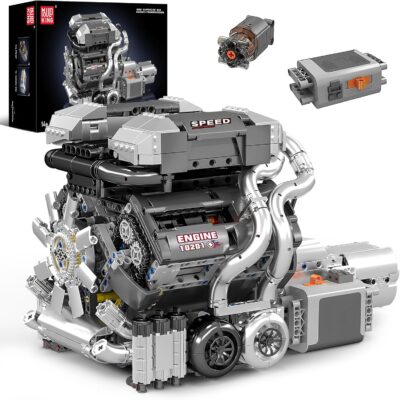 Mould King 10201 The Supercar W16 Engine + Transmission Building Block