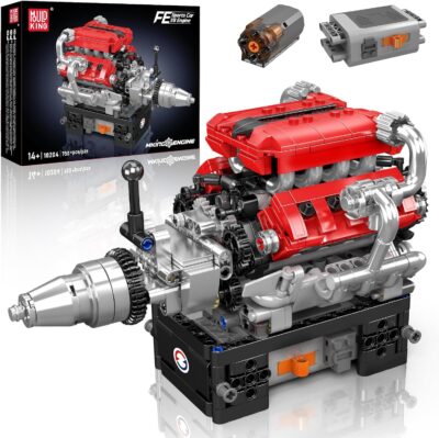 Mould King 10204 The Racing Car V8 Engine Building Block