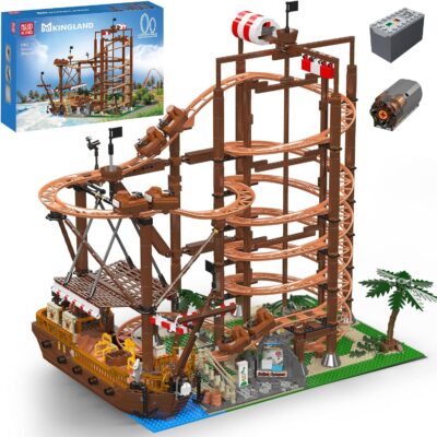 Mould King 11013 The Motorized Double Helix Roller Coaster Building Block