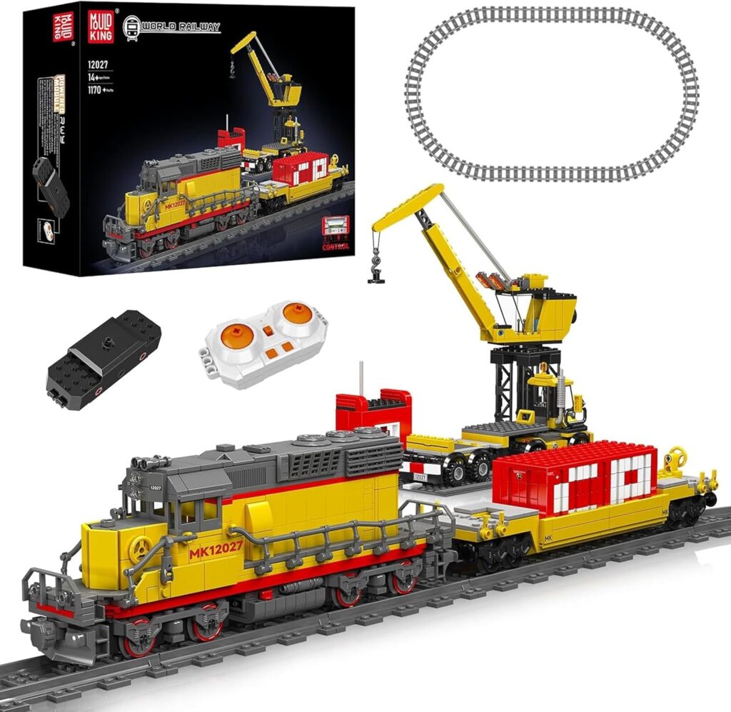 Mould King 12027 The Motorized EMD SD40-2 Diesel Locomotive Building Block Brick