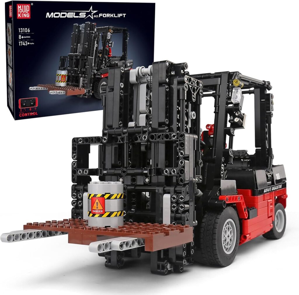 Mould King 13106 The Motorized MOC-3681 Forklift Building Block