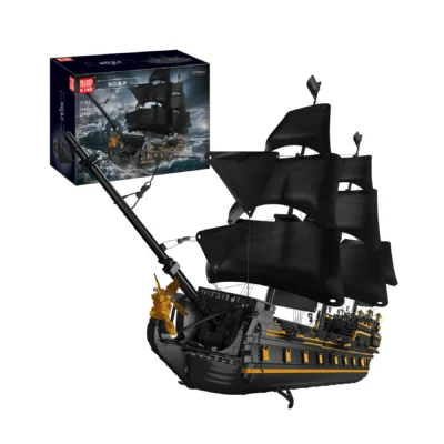 Mould King 13186 Pirate Ship Toys The Big Black Pearl Building Block