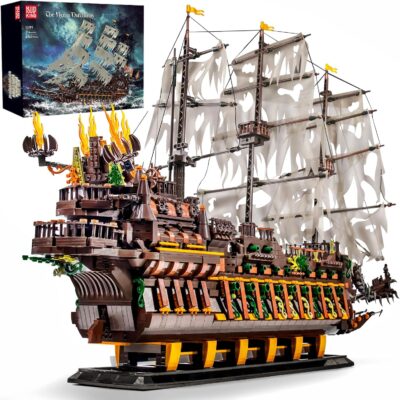 Mould King 13197 Pirate Ship Toys The Flying Dutchman Building Block