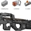 Mould King 14018 P90 Submachine Gun with Motor With 1644pcs