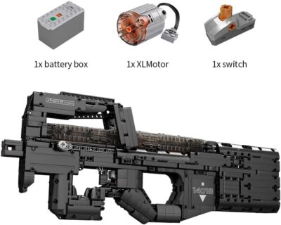 Mould King 14018 P90 Submachine Gun with Motor With 1644pcs