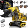 Mould King 17070 Remote Control R9800 Excavator Model Assembly Truck Brick