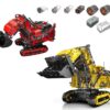 Mould King 17070, 17071 Technical APP Remote Control R9800 Excavator Building Block