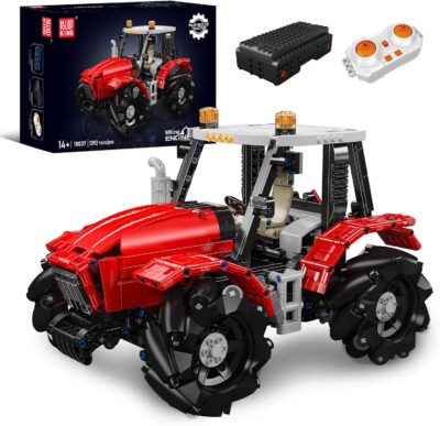 Mould King 18037 The Remote Control Wheeled Tractor Building Block