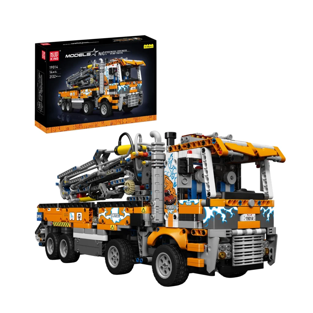 Mould King 19014  The MOC-89879 Pneumatic Concrete Pump Truck Building Block