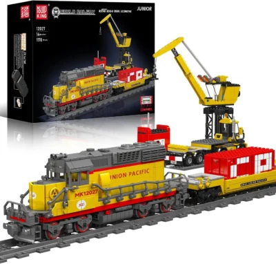 MOULD KING 12027 EMD SD40-2 Diesel Locomotive With Motor with 1170 Pieces