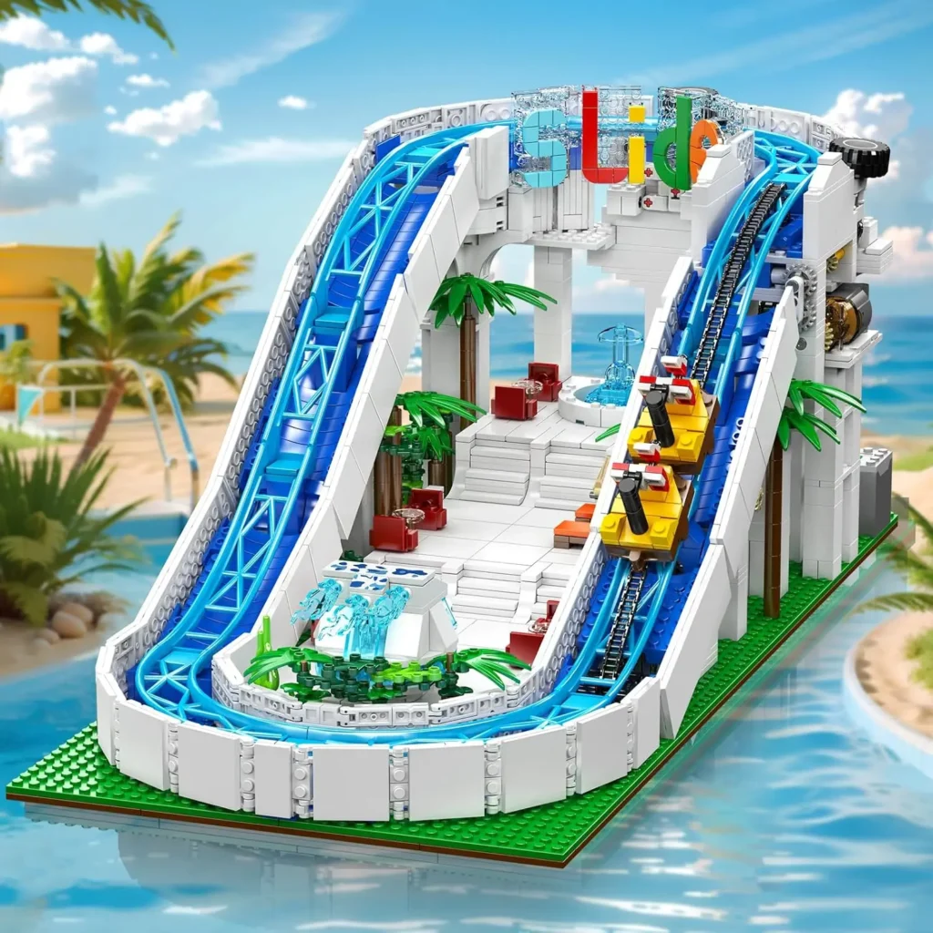 MOULD KING 11021 Water Park Equipment Series Creative Water Rides Building Blocks - Image 4