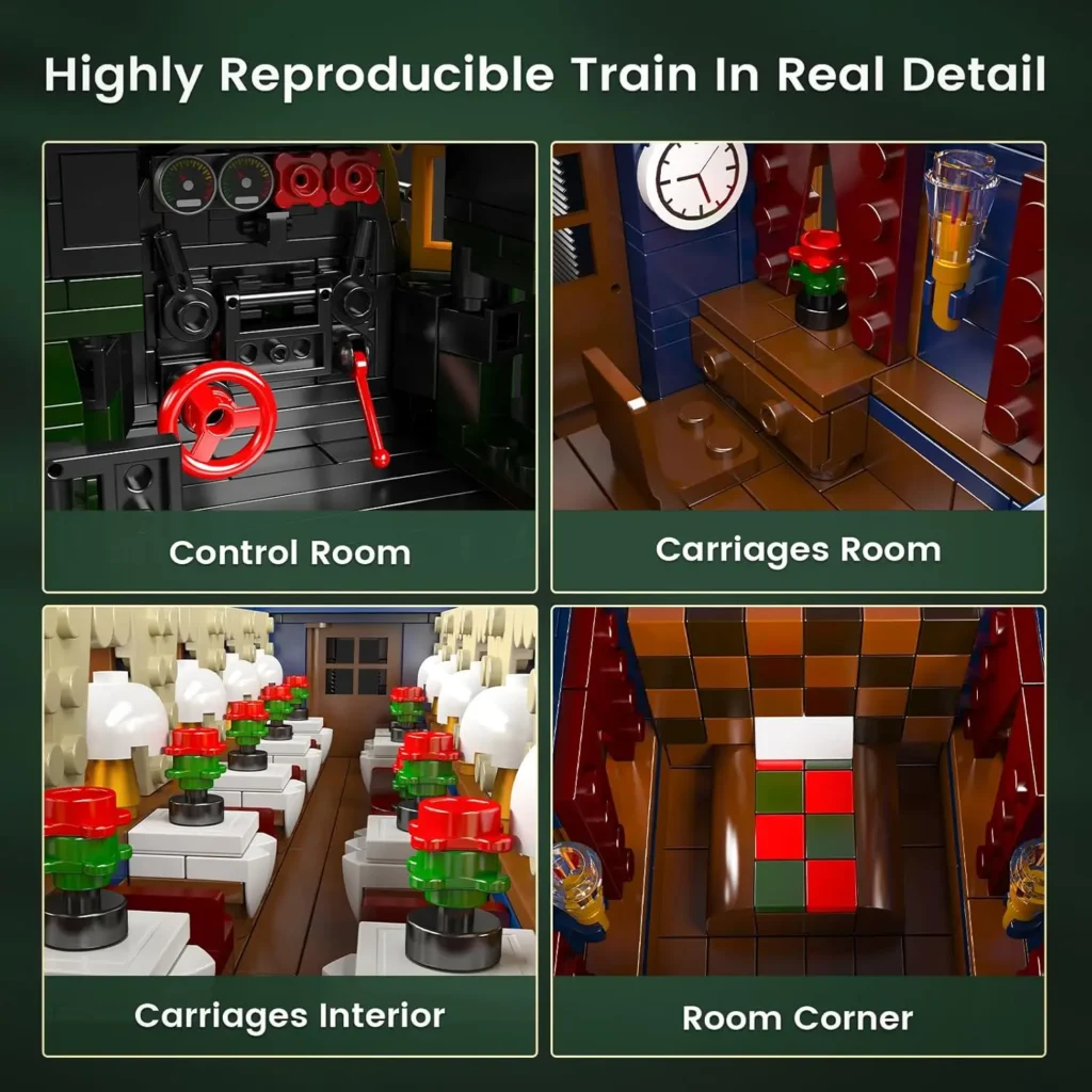 MOULD KING 12025 SNCF 231 Steam Train Building Blocks Set - Image 5