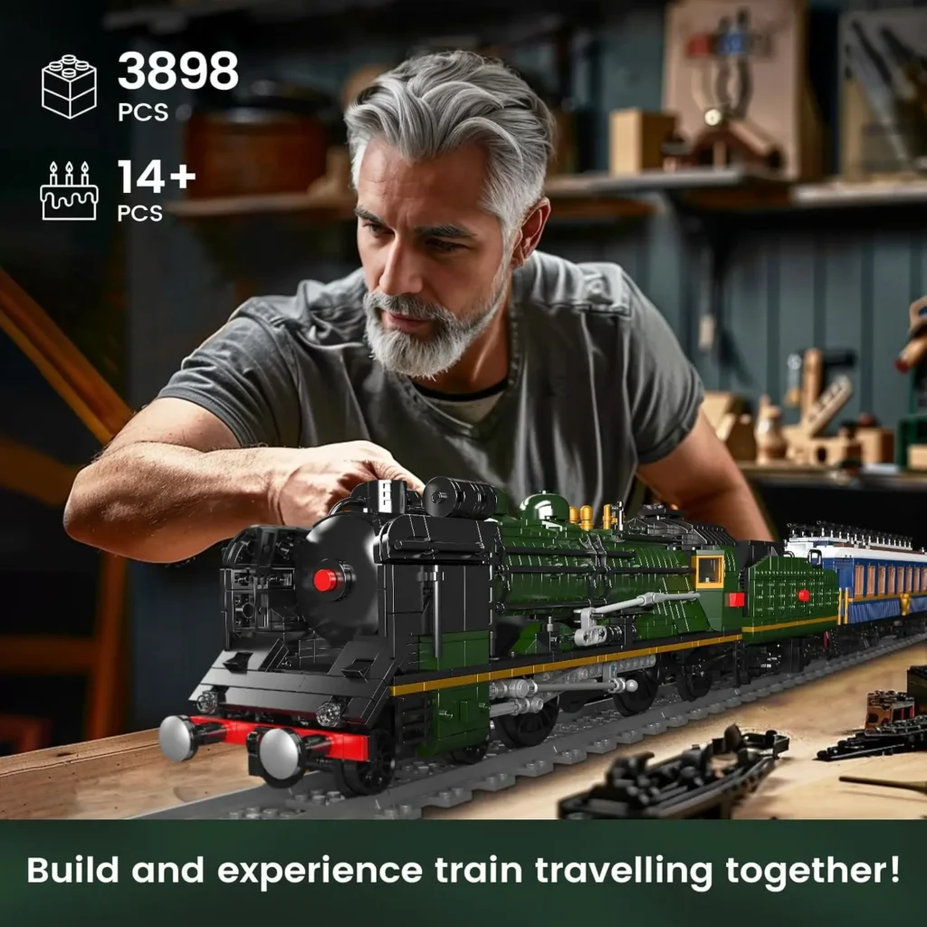 MOULD KING 12025 SNCF 231 Steam Train Building Blocks Set - Image 6