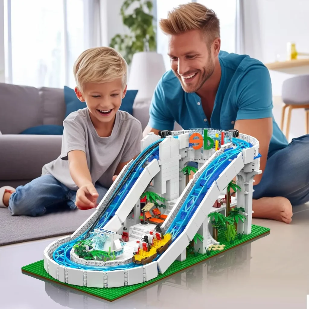 MOULD KING 11021 Water Park Equipment Series Creative Water Rides Building Blocks - Image 6