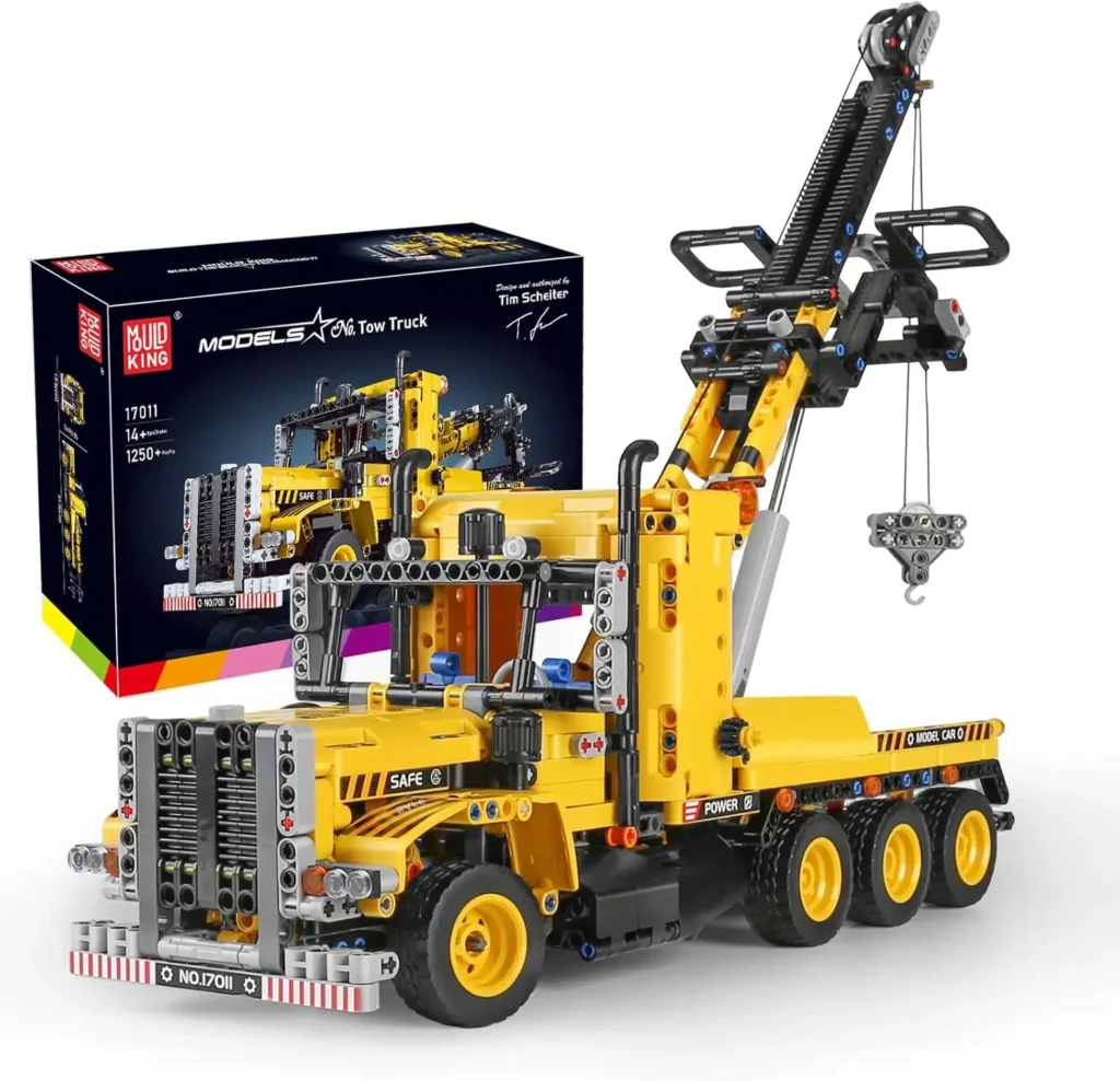 MOULD KING 17011 Technical MOC-43434 Tow Truck Building Blocks