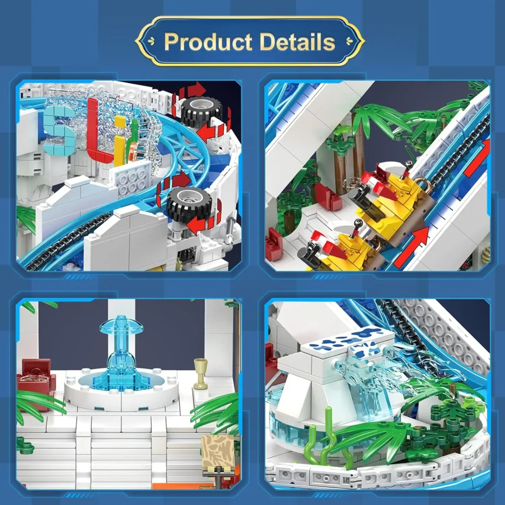 MOULD KING 11021 Water Park Equipment Series Creative Water Rides Building Blocks - Image 2