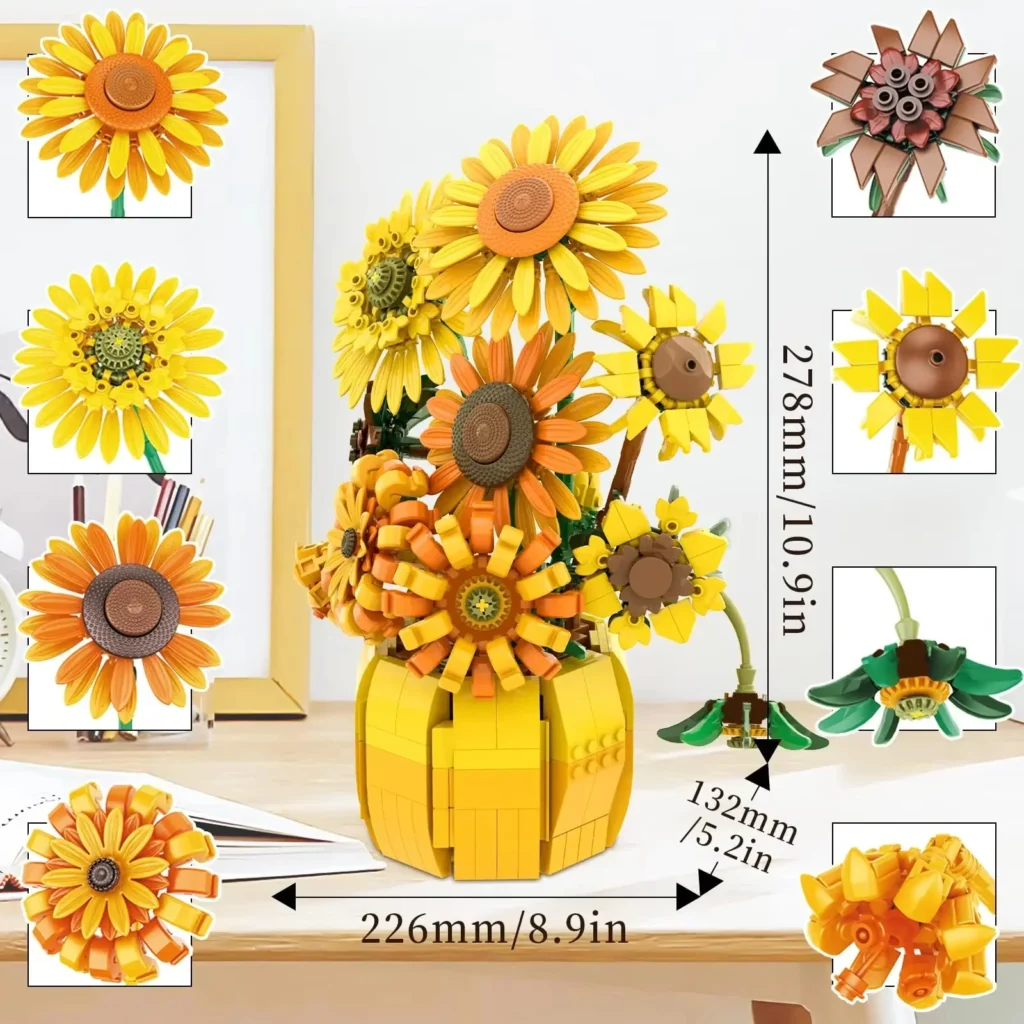 Flower Bundle Eternal Sunflower Building Blocks - Image 5