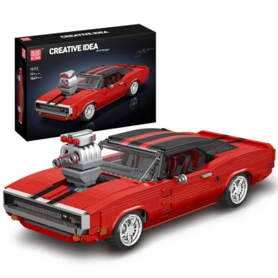 Mould King 10112 The Red Charger Sport Racing Car Model Assembly Brick Toys