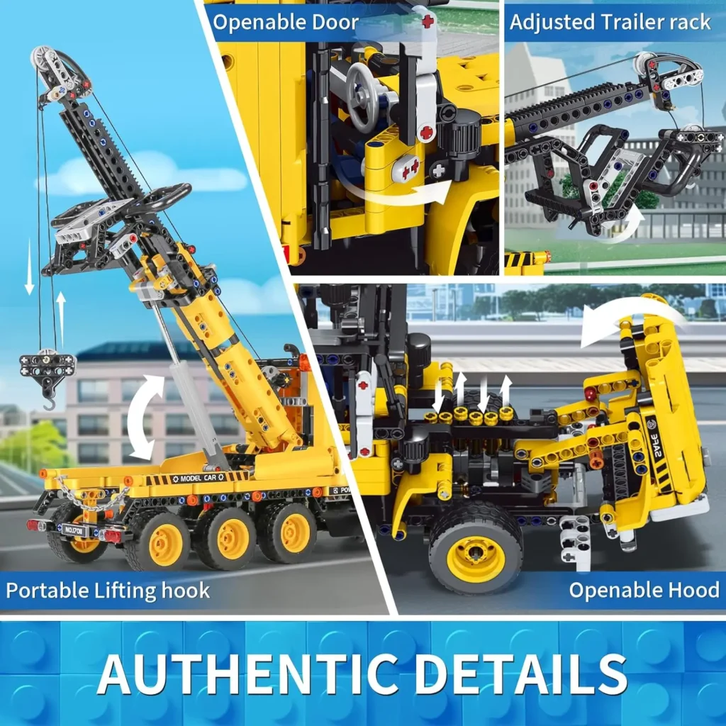 MOULD KING 17011 Technical MOC-43434 Tow Truck Building Blocks - Image 3