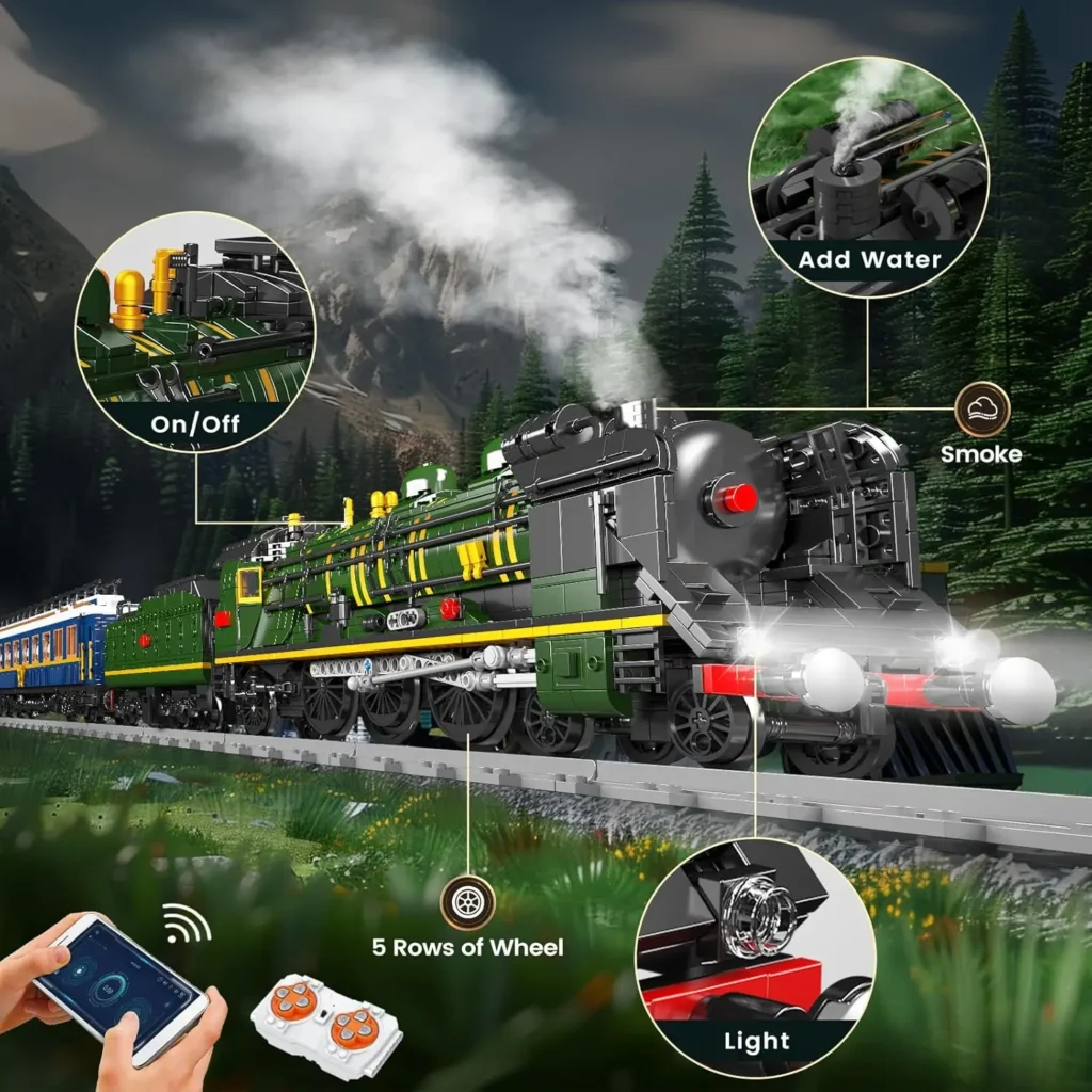 MOULD KING 12025 SNCF 231 Steam Train Building Blocks Set - Image 3