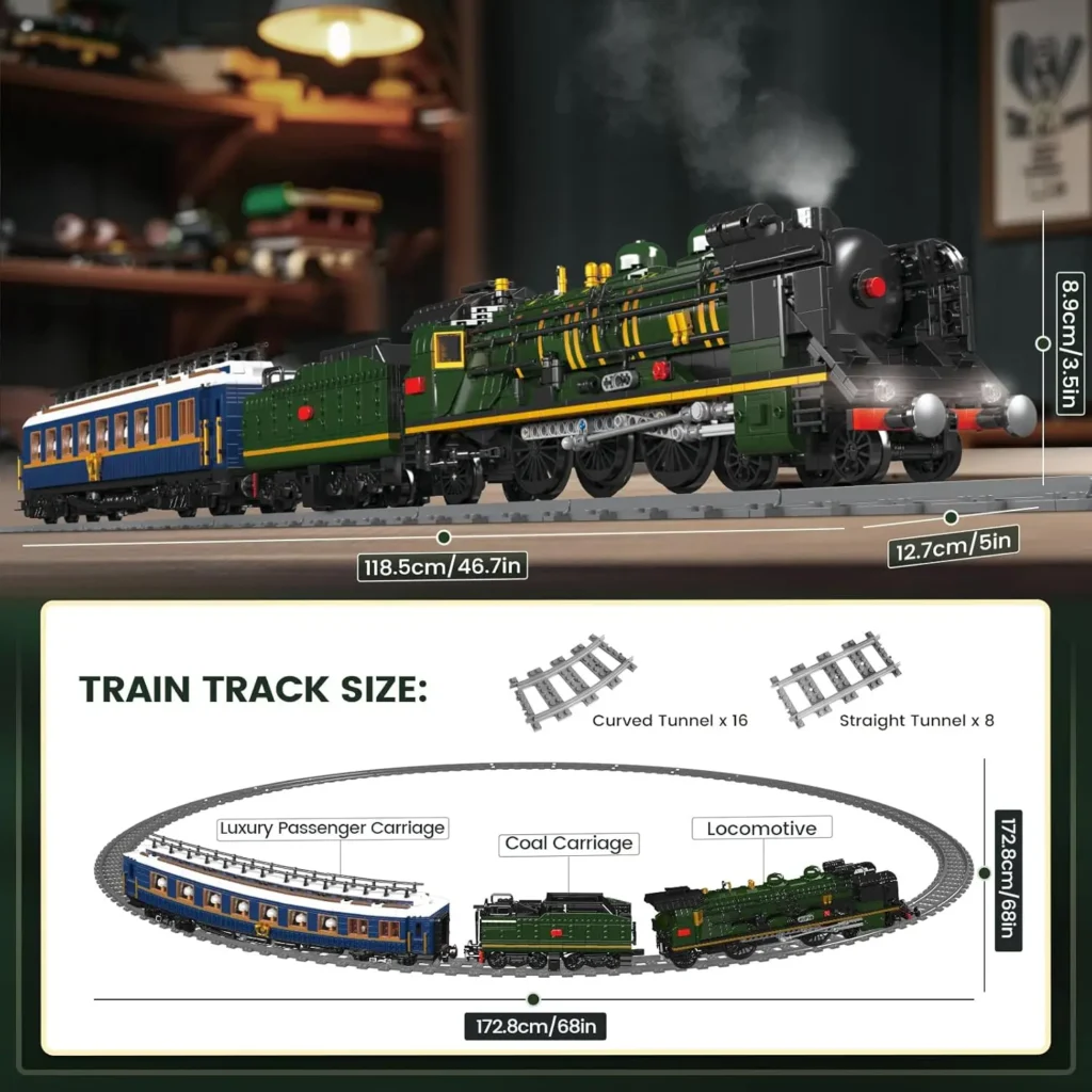 MOULD KING 12025 SNCF 231 Steam Train Building Blocks Set - Image 2